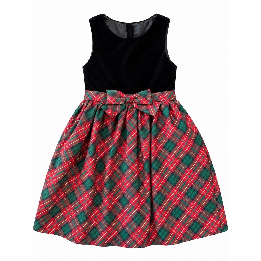 Gymboree Girls Matching Family Plaid Bow Dress  A Royal Christmas Girls Size 8
